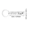 Pequeño Llavero de Recordatorio Conduce con Cuidado Guapo. Conduce con seguridad Joyería Colgante de Acero Inoxidable Regalo