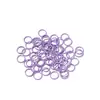 Anillo Plano de Bucle Único Pintado Color Macarrón Anillo de Conexión para Pulsera DIY Collar Material de Acabado