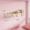 Prateleiras de parede para quartos de dormitório universitário, suportes de parede ao lado da cama, instalação sem furos, perfeitos para organizar lanches em dormitórios