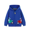 Nueva Chaqueta cárdigan con capucha para niño de otoño con patrón de bordado estampado Soporta procesamiento OEM personalizado con dibujos y muestras
