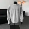 2025 Novo Outono e Inverno Moletom Masculino Gola Redonda Algodão Mamba Camiseta Manga Longa Top Pulôver Casual Solto de Alta Qualidade