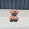 Nova fivela de cadarço de veludo com estampa de urso e flor para outono e inverno, com laço de strass em formato de coração e cabeça de urso, flor de cinco pétalas, acessório para sapato