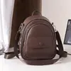Mochila de Novo Estilo para o Dia a Dia, Compacta, Grande Capacidade, Mochila de Viagem Fashion para Mulheres, Mochila Pequena, Bolsa Multifuncional de Cor Sólida