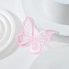 Fabricante em estoque computador bordado organza roupa tecido adesivos cor 5cm camada única bordado em tule borboleta flor única DIY