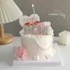 Decoración para Pastel Día de las Madres 2025 Decoración de Clavel Perla MOM Madre Tarjeta de Felices Fiestas Amor Enchufe