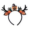 Diadema de Cuernos Negros de Hormiga de Halloween Diadema de Cuernos de Reno Diadema de Calabaza Maligna Diadema de Murciélago Fantasma Peculiar Accesorios para el Cabello