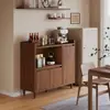 Aparador, mueble de almacenamiento para sala de estar, aparador de comedor de pared, mueble de almacenamiento, soporte para cafetera de panel ecológico de madera maciza, mueble para té