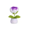 Día del Maestro Maceta Tejida Flor Artificial Acabados Adornos Decoración Hogar Amigos Mejor Amigo Regalos Regalo Flores en Maceta