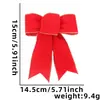 Tecido de Veludo Natalino Linho Laço Decorações de Festa de Feriado Árvore Pequena Artesanal de Natal Laço DIY