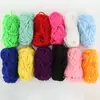 Paquete de materiales de pegatinas de ovillo de lana de 12 colores para niños de preescolar, manualidades DIY, ovillo de lana para crochet