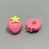 Botões DIY Populares de Temática de Morango Transfronteiriços, Botões Rosa para Jaquetas Infantis, Botões Decorativos Artesanais Fofos