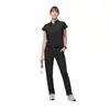 Uniforme de quirófano personalizado con logo en relieve, de manga corta, transpirable y que absorbe la humedad, diseño de lote pequeño, uniforme de enfermera europeo y americano