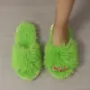 Pantuflas de Algodón, Pantuflas de Invierno de Pelo Largo, Pantuflas Peludas de Interior para Mujer, Nuevo Estilo Primavera y Otoño 2025, Pantuflas de Invierno de Felpa