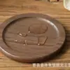 Bandeja de posavasos de madera Posavasos Portavasos Redondo Cuadrado Nogal Negro Haya Posavasos de té Posavasos de madera maciza tallada Tallado
