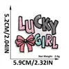 Nuevos Parches de Tela Bordados con Frases en Inglés Personalizadas con Adhesivo Termofusible, Parches Decorativos Lindos de Perro mm, Parches en Stock