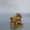 Adornos de Tortuga Dragón de Latón Espalda Buda Sonriente Bolsas de Maitreya de Latón Buda Hogar Adornos de Latón