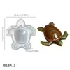 Molde de Silicone para Vela Perfumada de Tartaruga DIY Ornamento de Lagarto Rastejante de Gesso Resina Molde de Bolo de Sapo Tartaruga