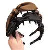 Faixa de Cabeça com Laço de Cetim para Mulheres, Design de Coroa Alta, Novo Modelo 2026, Uso Diário, com Dentes, Faixa de Cabeça para Lavar o Rosto, Presilha de Cabelo, Acessório de Cabelo