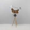 Gramófono Retro Vertical Simple Disco de Vinilo Lujo Ligero Adorno Creativo Modelo Escritorio Sala de Estudio Modelo Sala Venta