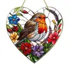 Nuevo Colgante de Pájaro Acrílico Transfronterizo para Decoración de Sala de Estar Interior y Jardín Exterior, Adorno Colgante para Arreglo de Fiesta Navideña