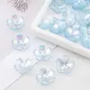 Cuentas espaciadoras de flor cósmica color AB acrílicas transparentes para horquilla de pelo DIY accesorios para el cabello cuentas joyería hecha a mano accesorios de cuentas espaciadoras