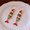 Brincos Pendentes Assimétricos de Cruz com Zircônia Europeus e Americanos, Luxo Leve, Alta Qualidade, Brincos Personalizados, Acessórios de Orelha da Moda Tendência para Mulheres