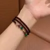 Pulseras Apilables de Pareja Estilo Nuevo Tianzhu para Mujer, Pulseras de Tres Círculos, Pulseras de Regalo para Temporada de Graduación, Regalos con Diseño Moderno y Versátil