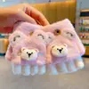 Luvas de Meio Dedo para Bebê Outono e Inverno Bebê Quente Dobráveis Tricô com Dedos de Fora Menina Dedo Desenho Animado 2024 Novo