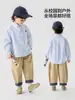 Camisa Derecha Estilo Academia Europea para Niños Otoño 2026 Nuevas Llegadas Ropa para Niños Talla Mediana y Grande Top de Bebé Estilo Primavera y Otoño Tendencia