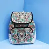 Bolsa de Estilo Étnico de Yunnan Bolsa Bordada Mochila de Lona para Sofá para Mujer Viaje Casual Bordado con Hilo Dorado Mochila Nueva