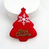 Cabeza de Papá Noel transfronteriza de fieltro de algodón y engrosamiento hecho a mano DIY decoración de árbol de Navidad accesorios de cabeza de ciervo tela de franela