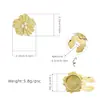 Botones de Metal para Camisa con Diseño de Flor de Nieve Japoneses y Coreanos Transfronterizos, Botones de Accesorios de Nicho, Gemelos Versátiles para Camisa, Botones de Estilo Francés