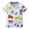 Nova camiseta infantil de manga curta para primavera e verão camiseta infantil atacado casual para meninos e meninas jaqueta camiseta infantil
