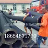 Suministro de fábrica desoxidación chorro de arena manguera de goma de gran diámetro brida manguera de goma negra barco succión de arena chorro de arena tubería de pulverización