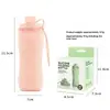 Botella de agua de silicona para deportes al aire libre, almacenamiento portátil para viajes, capacidad ultra grande, vaso de agua plegable, taza retráctil mini