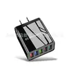 Cargador de Teléfono Móvil Multipuerto de Cinco Puertos Estándar Europeo y Americano Transfronterizo, Adaptador de Carga Rápida de Cuatro Puertos, Tres Puertos, Doble Puerto, Cabezal de Carga Estándar Británico 5V2A
