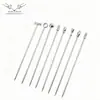 Palillos de Metal de Acero Inoxidable para Cócteles Martini Creativos Palillos Decorativos Palillos para Aceitunas Tenedores para Frutas