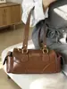 Bolso Femenino de Moda Nuevo Bolso Cilíndrico Versátil de Hombro Único Otoño 2026 Nuevo Bolso de Mano Simple y Elegante para Dama
