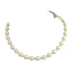 Collar de Cadena para Clavícula de Perlas de Alambre Dopamina Tejido a Mano de Intervalo de Tamaño Casi Redondo Color Blanco Crudo Europeo y Americano Venta al por Mayor