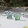 Material Importado Vidro Pequena Taça Pingente Colar de Prata 925 Joias de Vidro Alto Padrão Luxo Leve Nicho Presente
