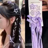 Conjunto de 6 Presilhas de Cabelo Estrela com Laço Fitas de Fada Trançadas Headwear Acessórios de Cabelo de Suporte para Show Festival de Música