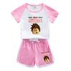 ROBLOX Conjunto de Verano para Niños 2023 Nuevo Algodón Camiseta de Manga Corta para Niños Shorts Casual Delgados Conjunto de Dos Piezas