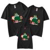 Camiseta de Carnaval de Año Nuevo y Navidad 2022 al por mayor verano algodón refinado ropa para padres e hijos ropa para niños adulto manga corta cuello redondo T