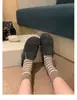 Sapatos Birkenstock de Lã com Solado Grosso e Pantufas Fechadas de Meio com Lã para Mulheres Uso Externo 2026 Novo Outono/Inverno Aumento Interno de Altura Pantufas de Algodão com Pelo