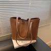 Bolso de Gran Capacidad para Mujer 2025 Nuevo Moda Simple Transfronterizo Bolso de Hombro Bolso Tote para Estudiantes Universitarios para Clase y Traslados
