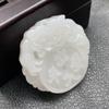 Colgante de paz de jade blanco de grado sebo afgano con acceso a la marca Dragon Beast Jade, joyería de jade para colgar en el coche