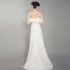 Vestido de Novia Ligero Estilo Francés 2026 Nuevo Modelo, Vestido de Satén Elegante y Único sin Tirantes para Novias de Figuras Pequeñas