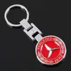Hebilla H metal llave redonda tarjeta llavero geométrico cadena llavero pareja DIY cadena llavero comercio exterior caliente 4S tienda para productos
