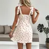2026 Nuevo Vestido de Verano Popular Transfronterizo de TikTok Europeo y Americano con Forma de Corazón, Cuello en V, Espalda Descubierta y Tirantes Cortos Ropa para Mujer