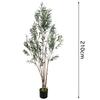 Temu Transfronteiriço Especializado em Plantas Verdes Simuladas, Plantas de Oliveira em Vasos, Sala de Estar Doméstica, Árvores Decorativas Falsas Grandes para Interior, Árvores Simuladas